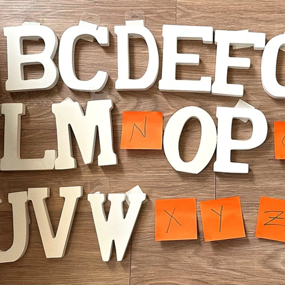 Wooden Letters, White, 4.75" | Art Minds (19 of 26)